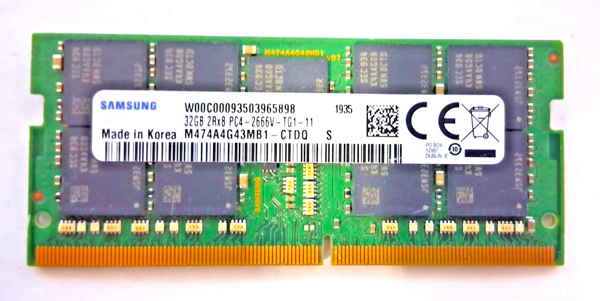 Samsung DDR4 SDRAM 32 GB Total Capacity Memory (RAM) for sale - eBay