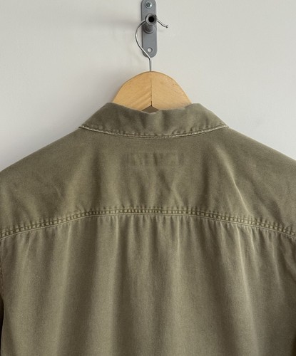 Allsaints “Spotter” Shirt/Overshirt /Shacket Olive Green Medium - Picture 10 of 13