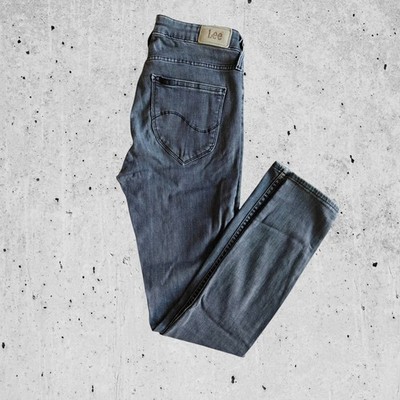 Lee Jeans Jodee Bund 34 Grau Y2K