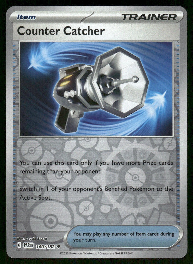 Counter Catcher 160/182 Uncommon Paradox Rift Reverse Holo Pokemon NM/M