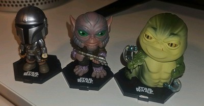 Star Wars Mandalorian Funko Wackelkopf  3er SET