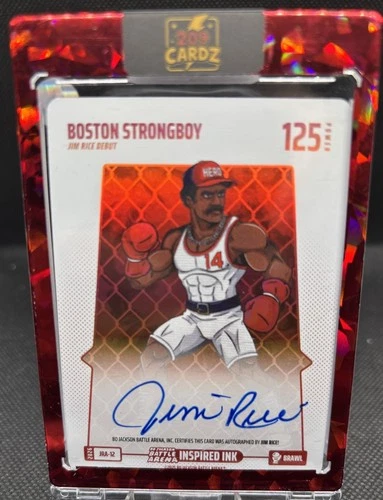 Bo Jackson Battle Arena Jim Rice Boston Strongboy Brawl Auto! Red Sox