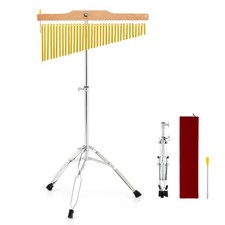 36-Bar Chimes Percussion Instrument w/Foldable Adjustable Stand, Portable Bag