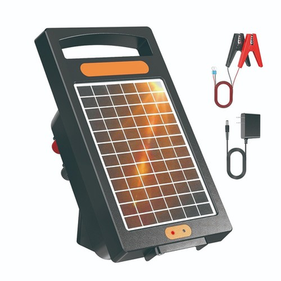 #ad Portable Solar Electric Fence Charger 0.18J 10 Mile Day Night Mode for Livestock $67.98