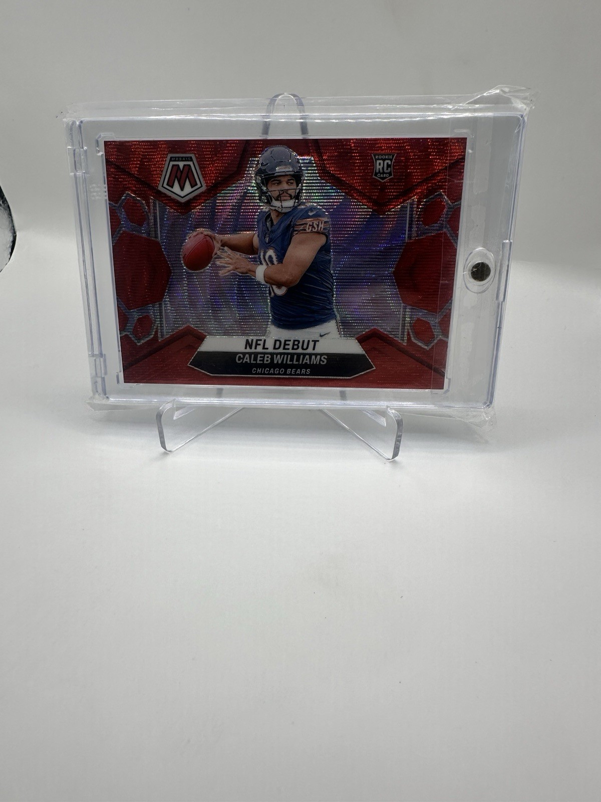 2024 Panini Mosaic Caleb Williams NFL Debut Red Wave /9 Bears Rookie