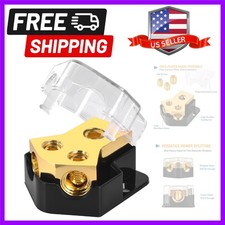 12V Power Distribution Block 2 Way, 0/2/4 Gauge Input to 4/8/10 Gauge Output,...