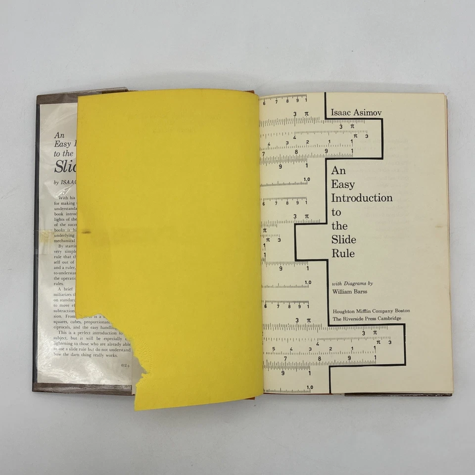 An Easy Introduction to the Slide Rule Isaac Asimov 1965 2nd Printing Ex Library - Image 3 of 4
