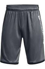 Under Armour Boys Stunt 3.0 Printed Shorts, Pitch Gray 014 / Youth Small