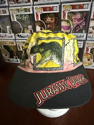Vintage 1992 Jurassic Park Stretch Fit (max Abt 7 3/8) Painter s Hat / Cap 