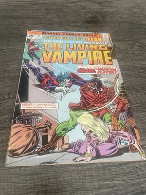 Adventure Into Fear #24  1st Blade And Morbius Meeting Key Issue
