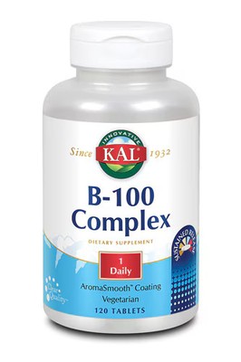 2 X Kal B-100 Complex -- 100 mg - 120 Tablets