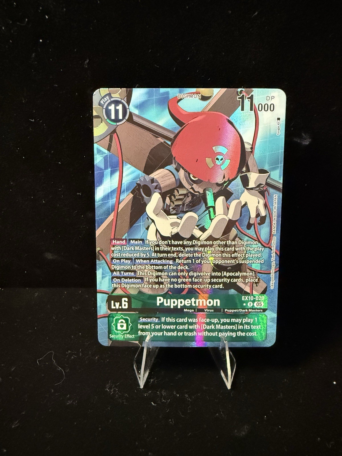 Digimon Card Game Puppetmon EX10-020 R Alt Art Sinister Order