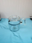 VTG PYREX GLASS FLAMEWARE COFFEE POT 4 TO 6 CUP 7756-H-26