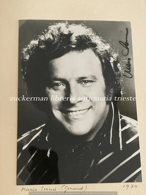 MARIO SERENI 1974 theatre photo with autograph