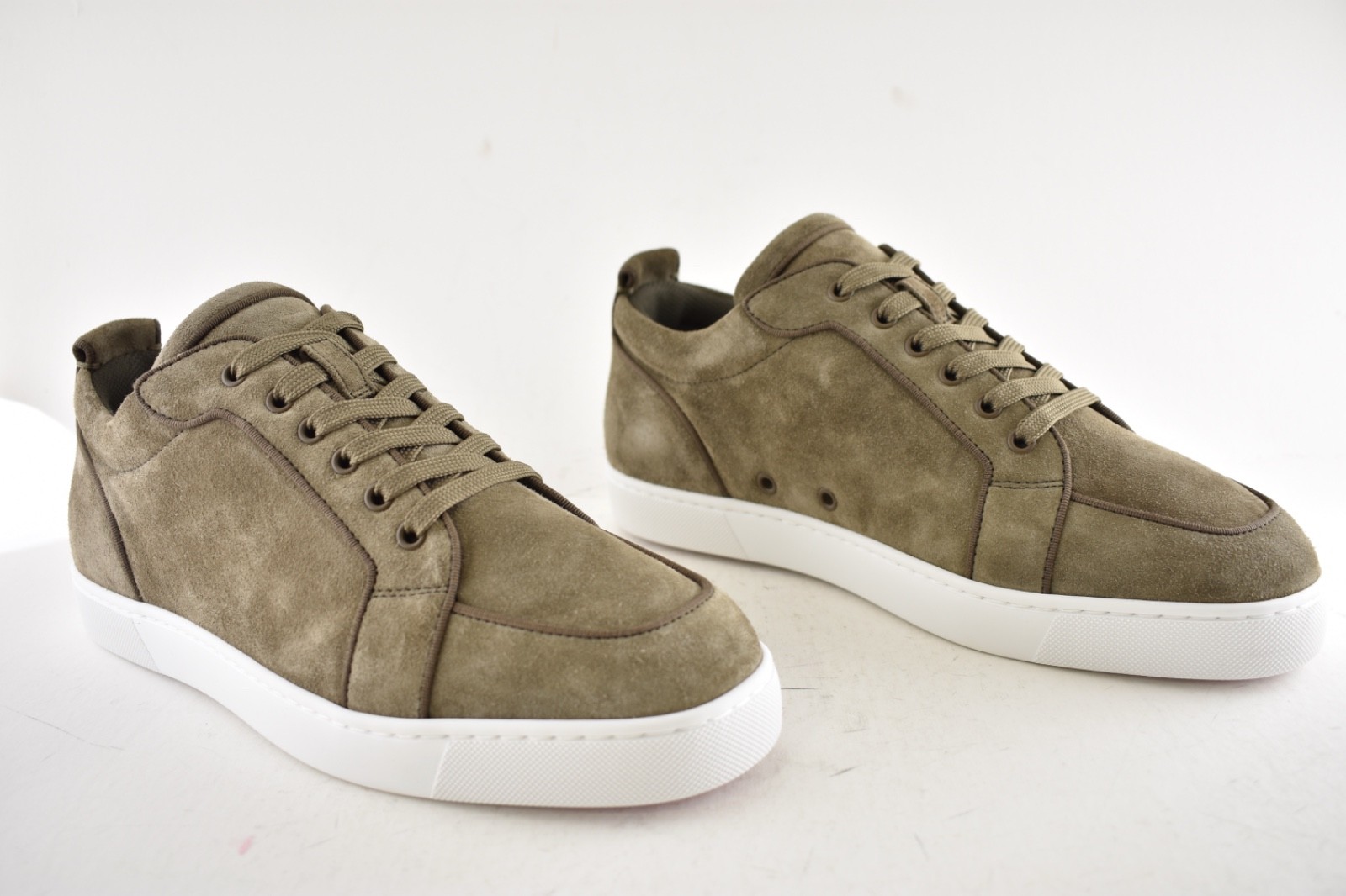 Christian Louboutin Mens Rantulow Orlato Flat Silex Grey Low Top Sneakers 42 9 image 4