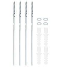 4Pcs Floating Shelf Bracket Hardware 10" Hidden Invisible Shelf Bracket Silver