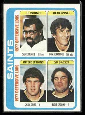 1978 Topps #517 Chuck Muncie / Don Herrmann / Chuck Crist / Elois Grooms TL, CL