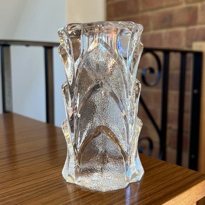 Orrefors Schweden Capella Glas Kerzenständer Stab von Lars Hellsten