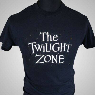 T-Shirt The Twilight Zone Retro TV-Serie 1960er Horror Sci Fi klassisch schwarz