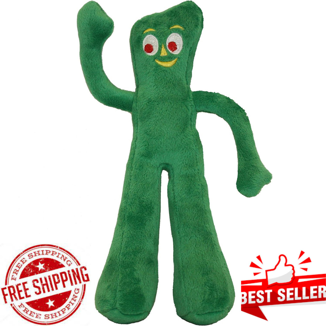 Multipet Gumby Plush Filled Dog Toy, Green, 9 inch (Pack of 1), Best Toys 2024