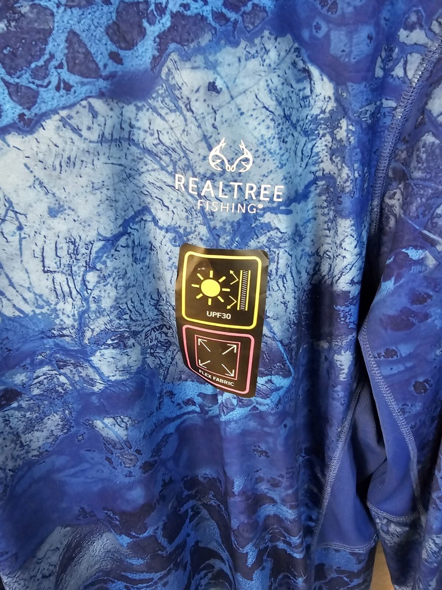 Chemise de pêche Realtree Wav3 pour homme - Bleu Cote dIvoire
