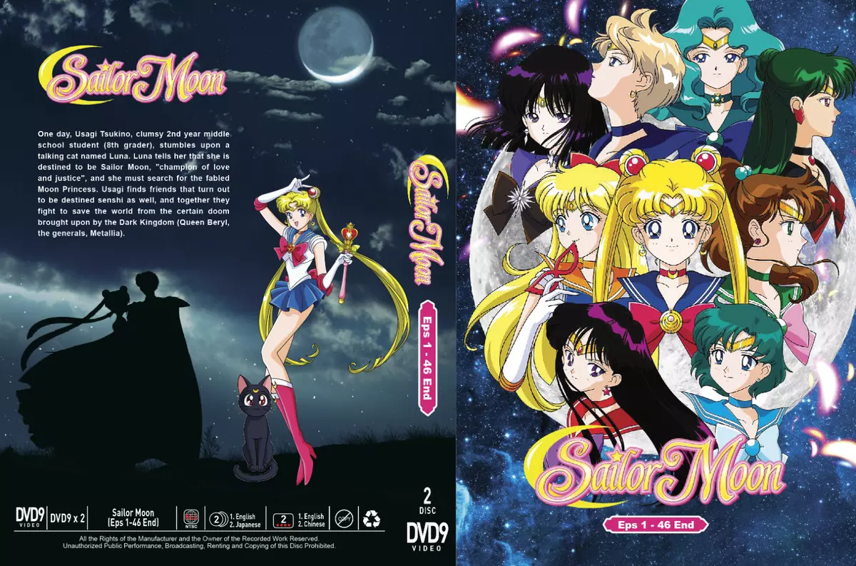 DVD SAILOR MOON CRYSTAL Season 1-3 English Audio Tracking Shipping +Free 1  Anime