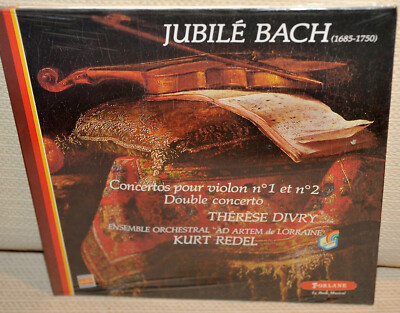 SEALED*THERESE DIVRY* BACH:Violin concertos*K.REDEL *FORLANE DIGITAL FRANCE*NM 