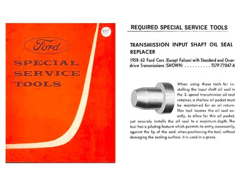 57 58 59 60 61 62 Ford Transmission Specialty Tool FoMoCo T57P-77047-A - Picture 7 of 8