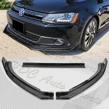 For 2011-2014 Volkswagen Jetta Painted Black Front Bumper Splitter Spoiler Lip