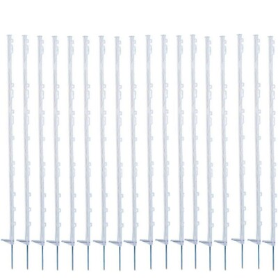 5FT ELEKTROZAUN POLY PFOSTEN Pferd Pony Zaun Pfähle weiß grün 20 40 60 100