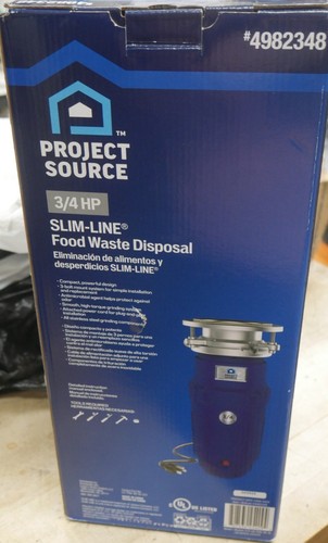 Project Source Corded 3/4-HP Continuous Feed Noise Insulation Garbage Disposal - Picture 5 of 8