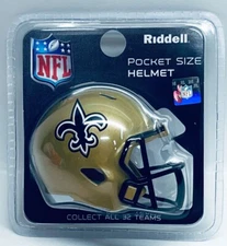 New Orleans Saints Riddell Pocket Pro Helmet