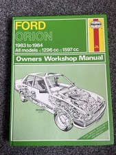 FORD ORION Haynes Manual