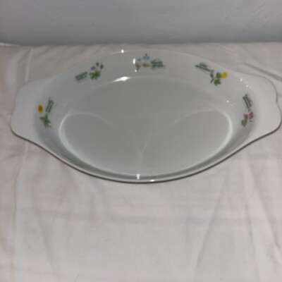 Anchor Hocking Ovenware FLORET Au Gratin Casserole Bake Serve Dishes Bowls 1 Qt.