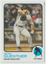 2022 Topps Heritage #622 Sean Guenther RC Baseball Card Miami Marlins