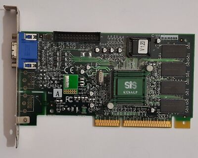 Diamond SpeedStar A50 AGP Grafikkarte (SiS 6326, 8MB, retro, 1998)