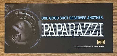 🌟 Paparazzi (2004) - Movie Theater Mylar / Poster - 6x13