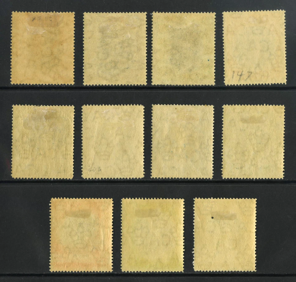 M4277 Barbados 1920 SG201/11 - Victory Set Wmk Mult Script CA Foto 2 de 2