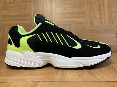 RARE🔥 Adidas Yung-1 E5317 Black Neon Volt Yellow Sz 11 Men's