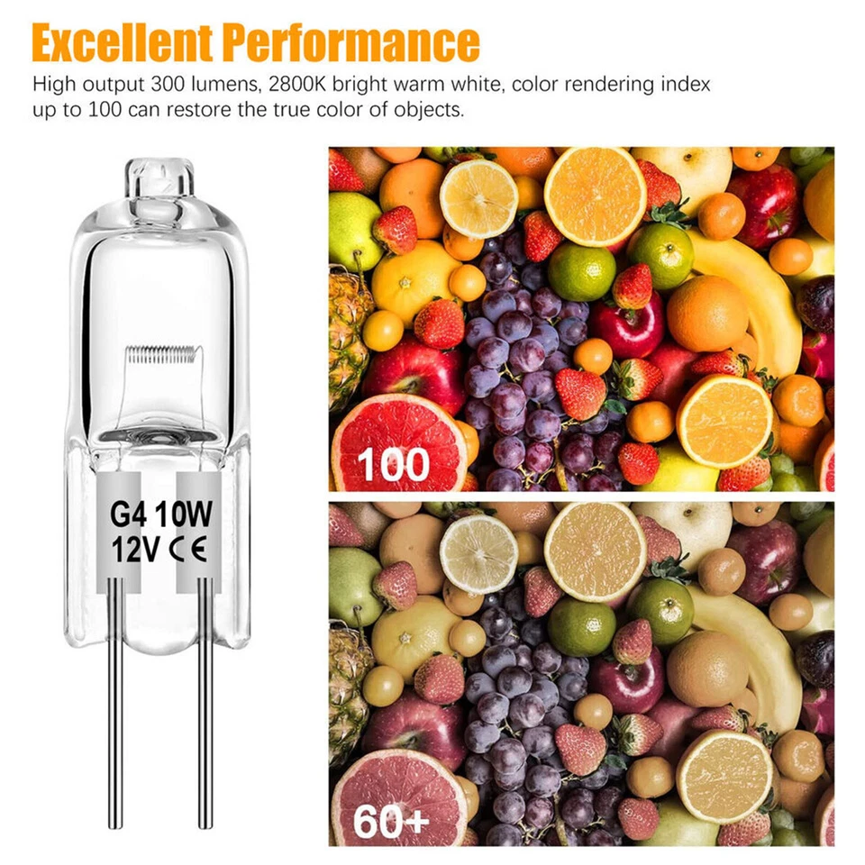 10Pcs 10W 12V G4 Replacement Light Bulbs For ML10WH2 ML10W2D LT9D CL877 Malibu - Image 4 of 4