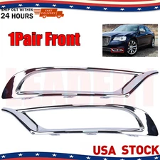 For 2015-2022 Chrysler 300 Bumper Trim Set Front Outer Center Applique Chrome