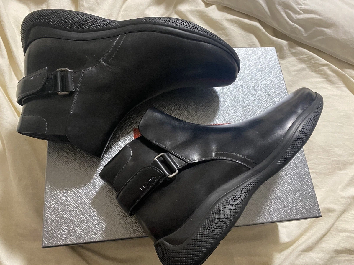 Prada Men s Brushed Leather Boots Prada 7 US 8