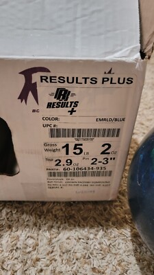 Radical Results Plus 1st Quality Bowling Ball | 15 Pounds | 2-3