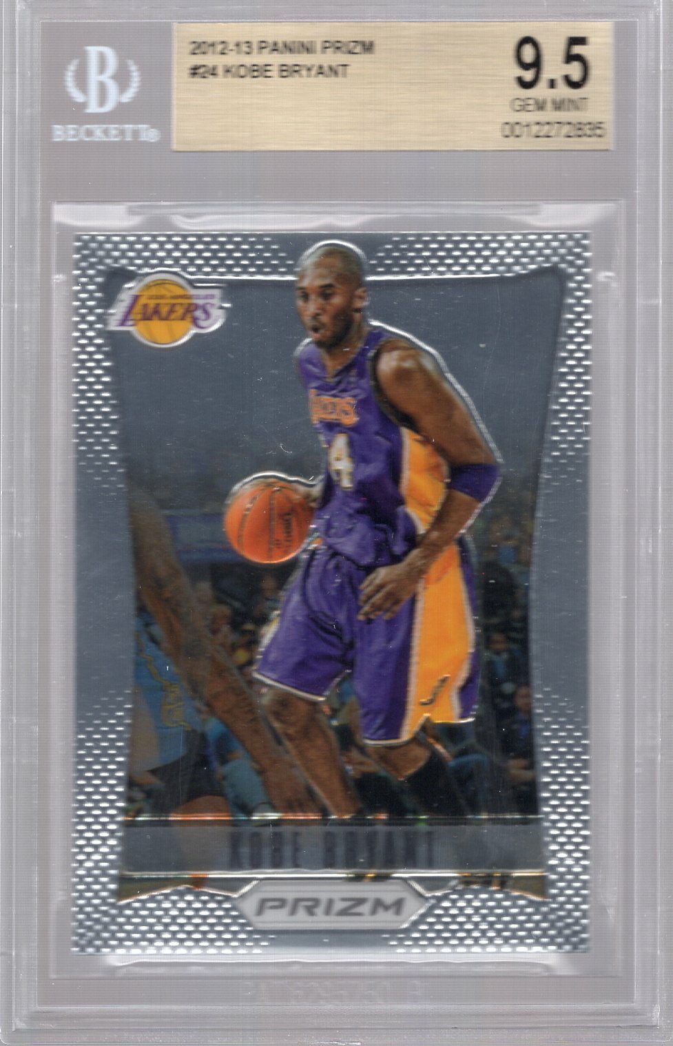KOBE BRYANT 2012-13 PANINI PRIZM #24 BGS 9.5 GEM MINT LAKERS **1ST PRIZM!!