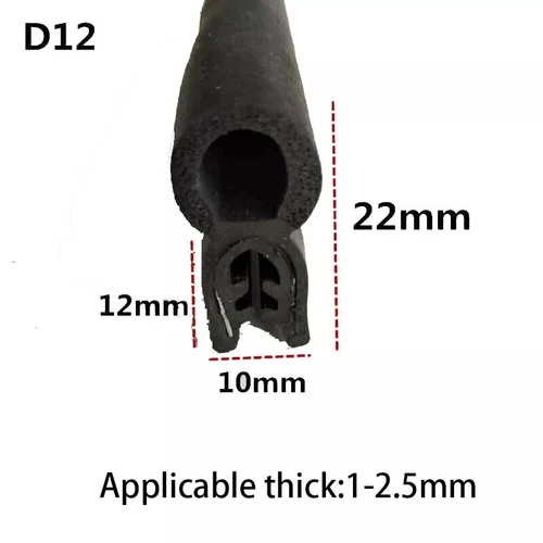 EPDM Rubber U-Shape Edge Trim Sealing Strip Car Door Guard Seal Edging Protector - Picture 54 of 64