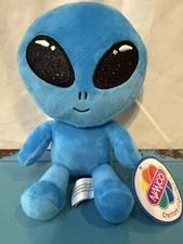 Alien  Soft Blue Big Head Alien 10” Plush With Tags Nanco