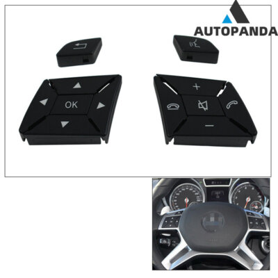 Steering Wheel Control Switch Button Cover Repair Kit for Benz 2013-2015 GL X166