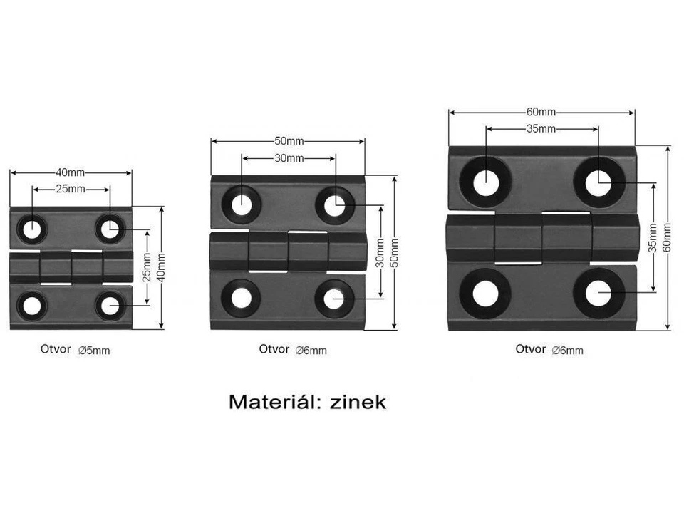 Scharnier Metallscharnier Zink Kunststoff Plastik Metall Scharnier - Bild 3 von 4