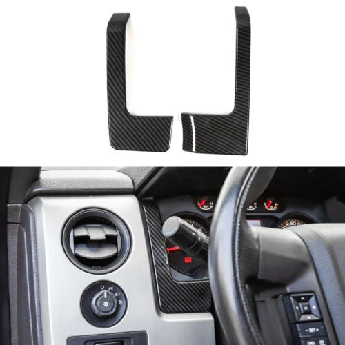 36x Cubierta de embellecedor de consola de dirección interior para Ford F150 Raptor 09-14 fibra de carbono Foto 2 de 4