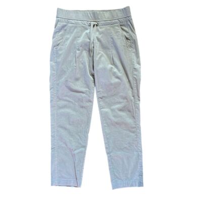 Raffaello Rossi Pants Women's Ivory 36 Candice O Less Corduroy Drawstring Comfy